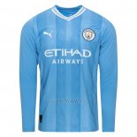 Camiseta Manchester City Primera Manga Larga 2023-2024