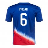 Camiseta Estados Unidos Jugador Musah Segunda 2024