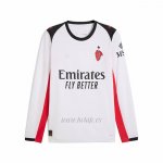 Camiseta AC Milan Segunda Manga Larga 2025-2026
