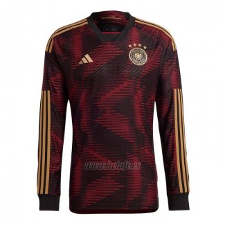 Camiseta Alemania Segunda Manga Larga 2022