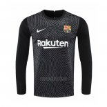 Camiseta Barcelona Portero Manga Larga 2020-2021 Negro