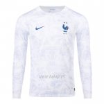 Camiseta Francia Segunda Manga Larga 2022