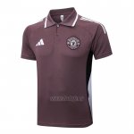 Camiseta Polo del Manchester United 2025-2026 Marron