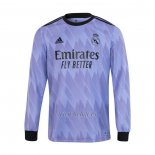 Camiseta Real Madrid Segunda Manga Larga 2022-2023