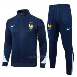 Chandal de Chaqueta del Francia Nino 2024-2025 Azul