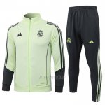 Chandal de Chaqueta del Real Madrid Nino 2025-2026 Verde Negro