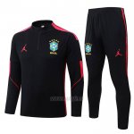 Chandal de Sudadera del Brasil 2026-2027 Negro Rojo