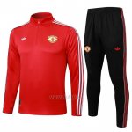 Chandal de Sudadera del Manchester United Nino 2025-2026 Rojo
