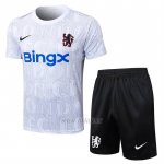 Chandal del Chelsea Manga Corta 2025-2026 Blanco - Pantalon Corto