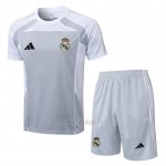 Chandal del Real Madrid Manga Corta 2025-2026 Gris - Pantalon Corto