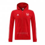 Chaqueta con Capucha del Arsenal 2022-2023 Rojo