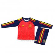 Camiseta Espana Primera Manga Larga Nino 2026