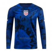 Camiseta Estados Unidos Segunda Manga Larga 2022