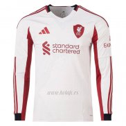 Camiseta Liverpool Segunda Manga Larga 2025-2026