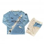 Camiseta Manchester City Primera Manga Larga Nino 2025-2026