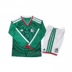 Camiseta Mexico Primera Manga Larga Nino 2026