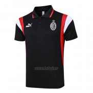 Camiseta Polo del AC Milan 2023-2024 Negro