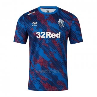 Camiseta Pre Partido del Rangers 2025-2026 Azul