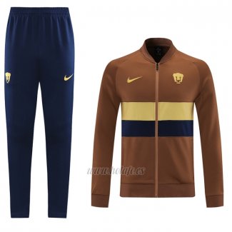 Chandal de Chaqueta del Pumas UNAM 2021-2022 Marron