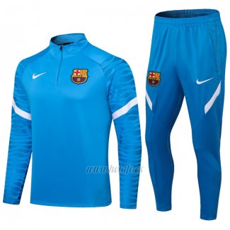 Chandal de Sudadera del Barcelona 2021-2022 Azul