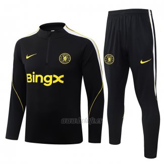 Chandal de Sudadera del Chelsea Nino 2026-2027 Negro
