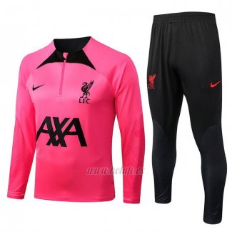 Chandal de Sudadera del Liverpool Nino 2022-2023 Rosa