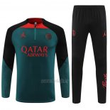 Chandal de Sudadera del Paris Saint-Germain Jordan 2022-2023 Verde