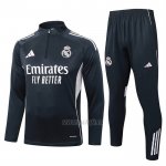 Chandal de Sudadera del Real Madrid 2025-2026 Gris Oscuro
