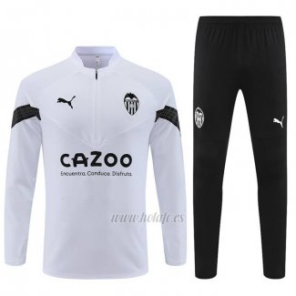 Chandal de Sudadera del Valencia 2022-2023 Blanco