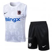 Chandal del Chelsea Sin Mangas 2025-2026 Blanco Gris
