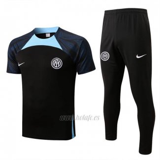 Chandal del Inter Milan Manga Corta 2022-2023 Negro