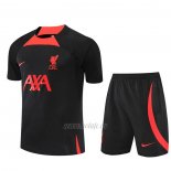 Chandal del Liverpool Manga Corta 2022-2023 Negro - Pantalon Corto