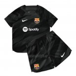 Camiseta Barcelona Portero Nino 2023-2024 Negro