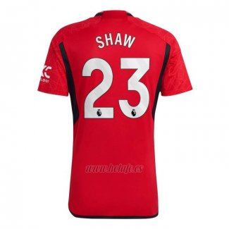 Camiseta Manchester United Jugador Shaw Primera 2023-2024