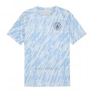 Camiseta Pre Partido del Manchester City 2025-2026 Azul