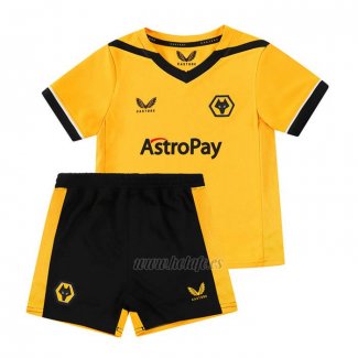 Camiseta Wolves Primera Nino 2022-2023