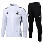 Chandal de Chaqueta del Real Madrid Nino 2025-2026 Blanco