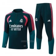 Chandal de Sudadera del Real Madrid Nino 2026-2027 Verde