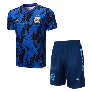 Chandal del Argentina Manga Corta 2022 Azul - Pantalon Corto