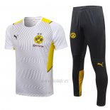 Chandal del Borussia Dortmund Manga Corta 2021-2022 Blanco