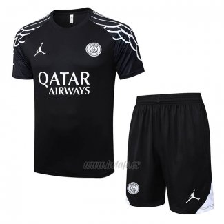 Chandal del Paris Saint-Germain Manga Corta 2025-2026 Negro - Pantalon Corto