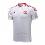 Polo Manchester United 2021-2022 Blanco