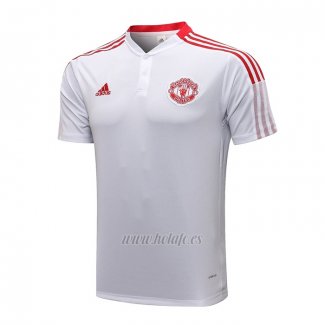 Polo Manchester United 2021-2022 Blanco