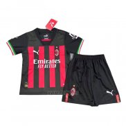 Camiseta AC Milan Primera Nino 2022-2023