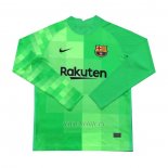 Camiseta Barcelona Portero Manga Larga 2021-2022 Verde
