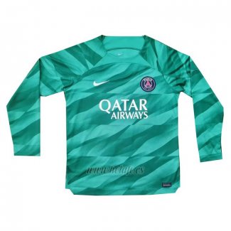 Camiseta Paris Saint-Germain Portero Manga Larga 2023-2024 Verde