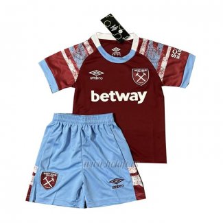 Camiseta West Ham Primera Nino 2022-2023