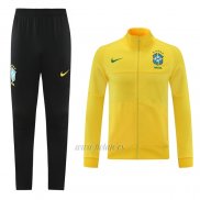 Chandal de Chaqueta del Brasil 2021-2022 Amarillo