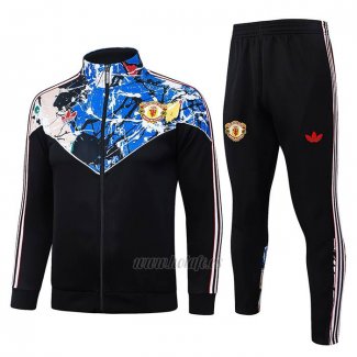 Chandal de Chaqueta del Manchester United Nino 2026-2027 Negro