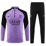 Chandal de Sudadera del Paris Saint-Germain Nino 2023-2024 Purpura